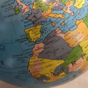 Globe terrestre vintage