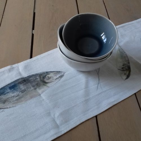 torchon peint main à La Rochelle