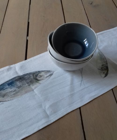 torchon peint main à La Rochelle